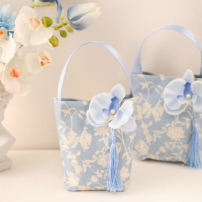 Camellia Gift Pouch (Blue)