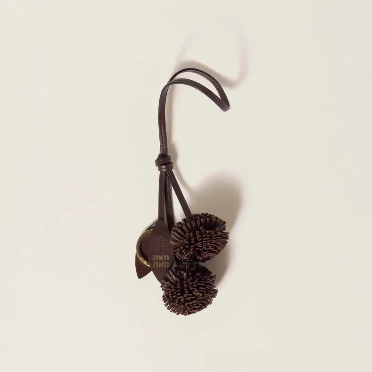 Mocha Knot Vegan Leather Bag Charm