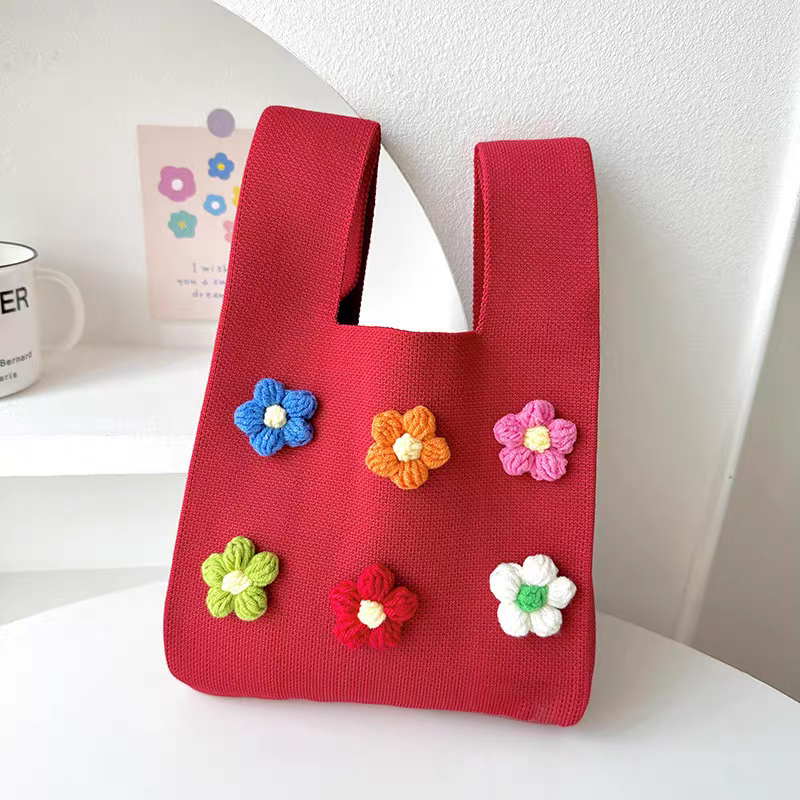 Posha Knitted Gift Pouch (Red)