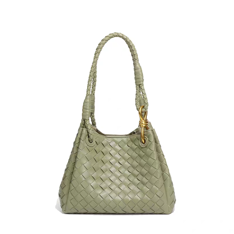 Sienna Mini Vegan Leather Handbag (Olive Green)