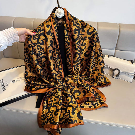 Amber Flame Silk Stole