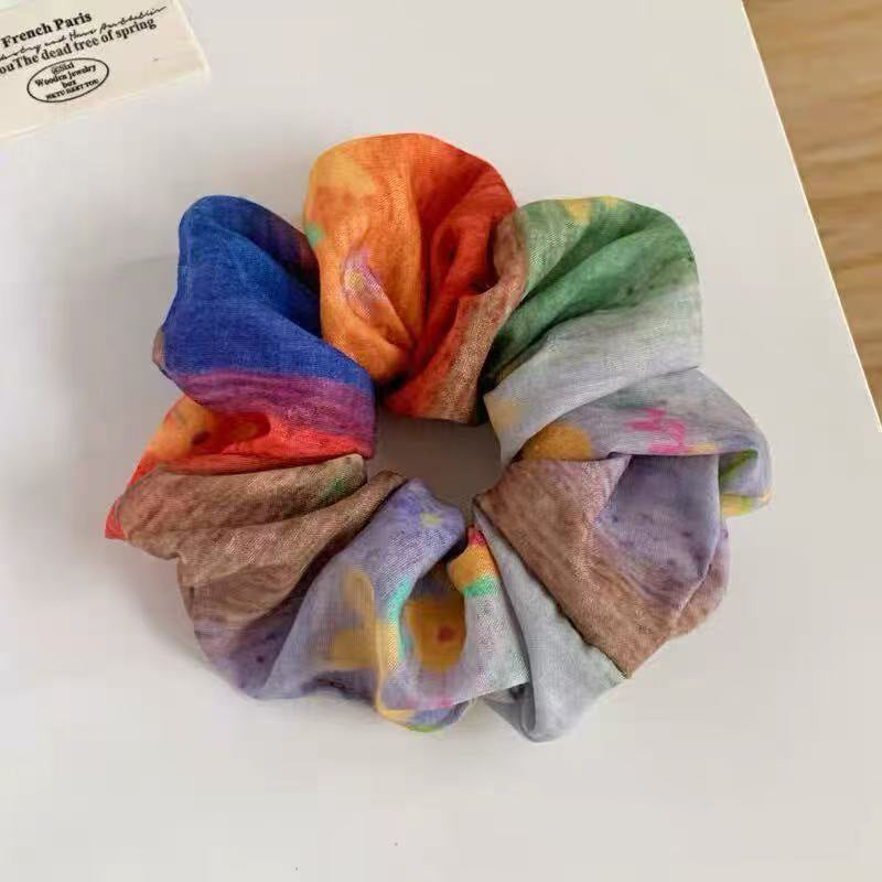 Multicolor Patch Scrunchie