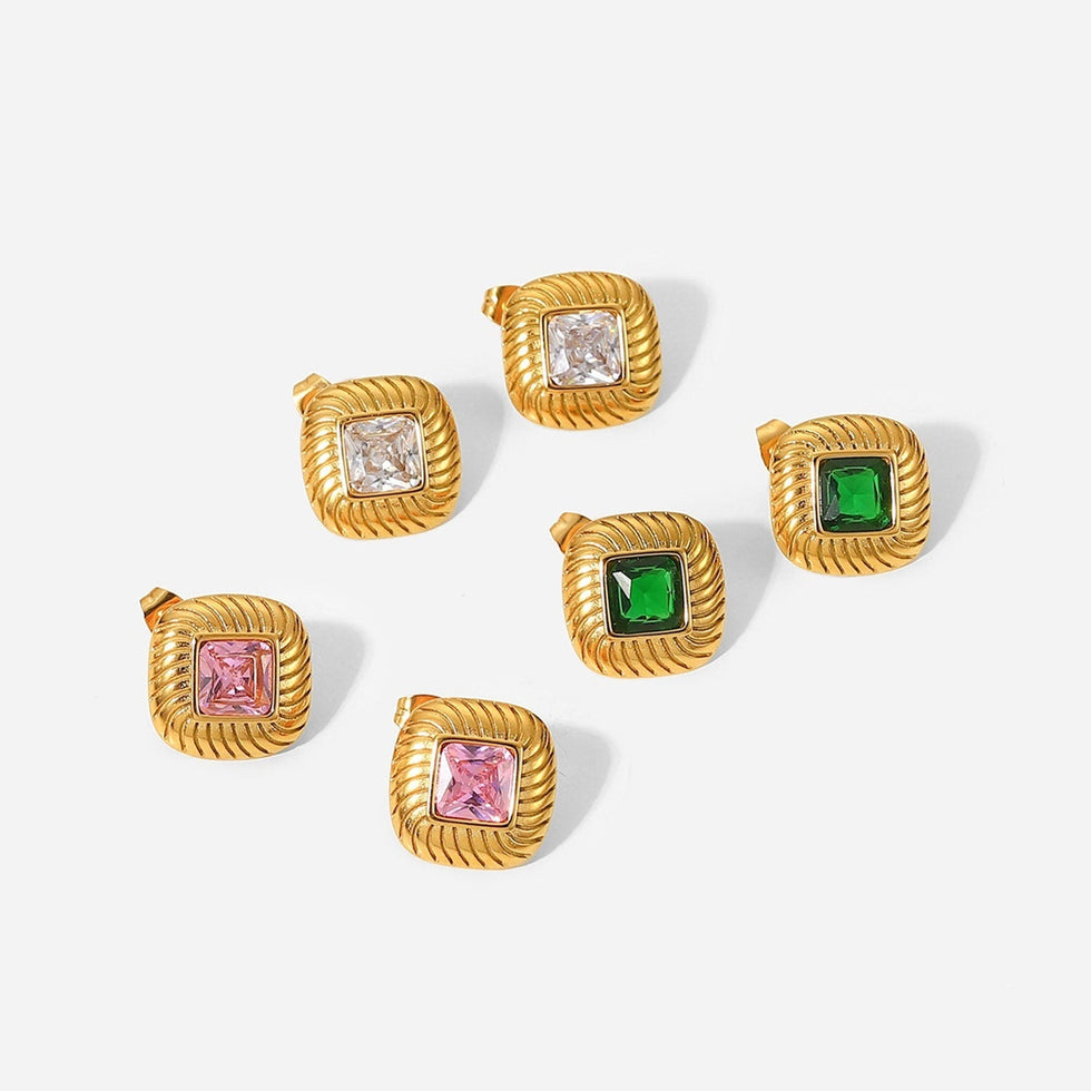 Carved Amour SS Studs