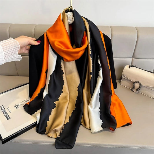 Fire and Shadow Silk Stole