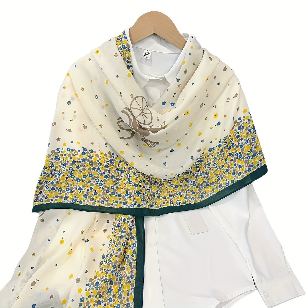 Cornflower Cotton Scarf