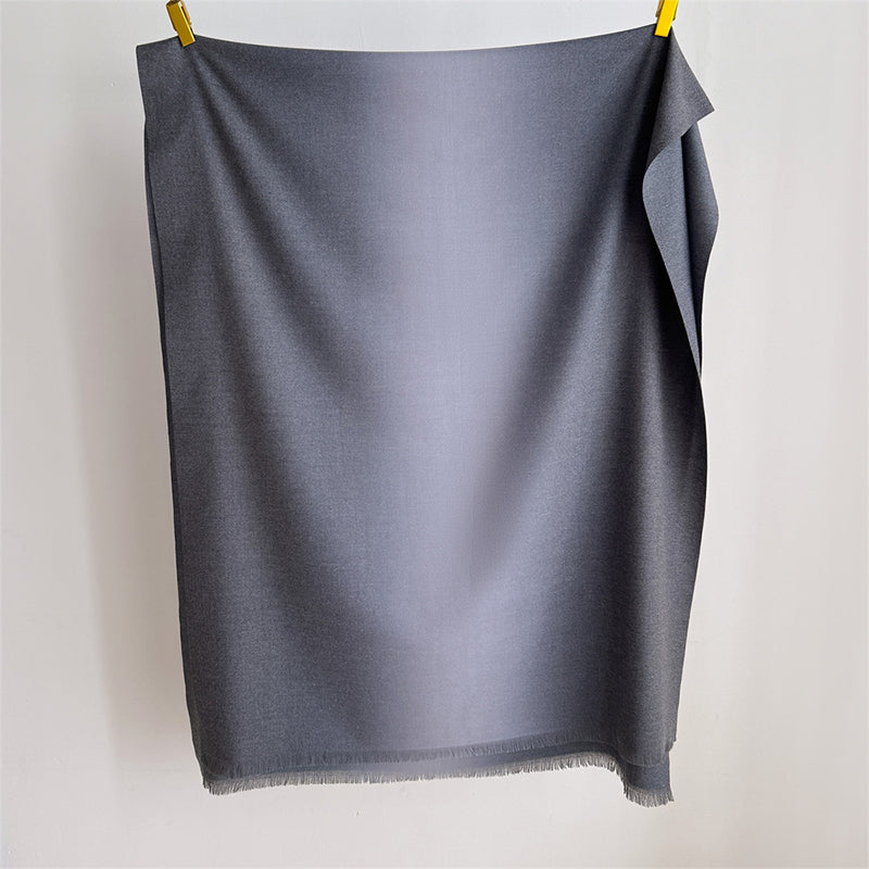 Elaris Steel Gradient Light Cashmere Shawl