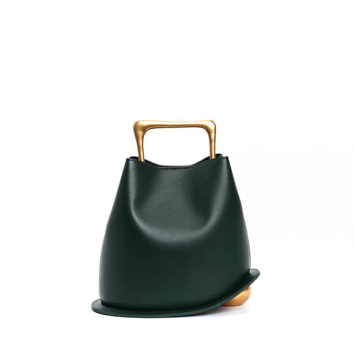 Monetra Genuine Leather Handbag (Green)
