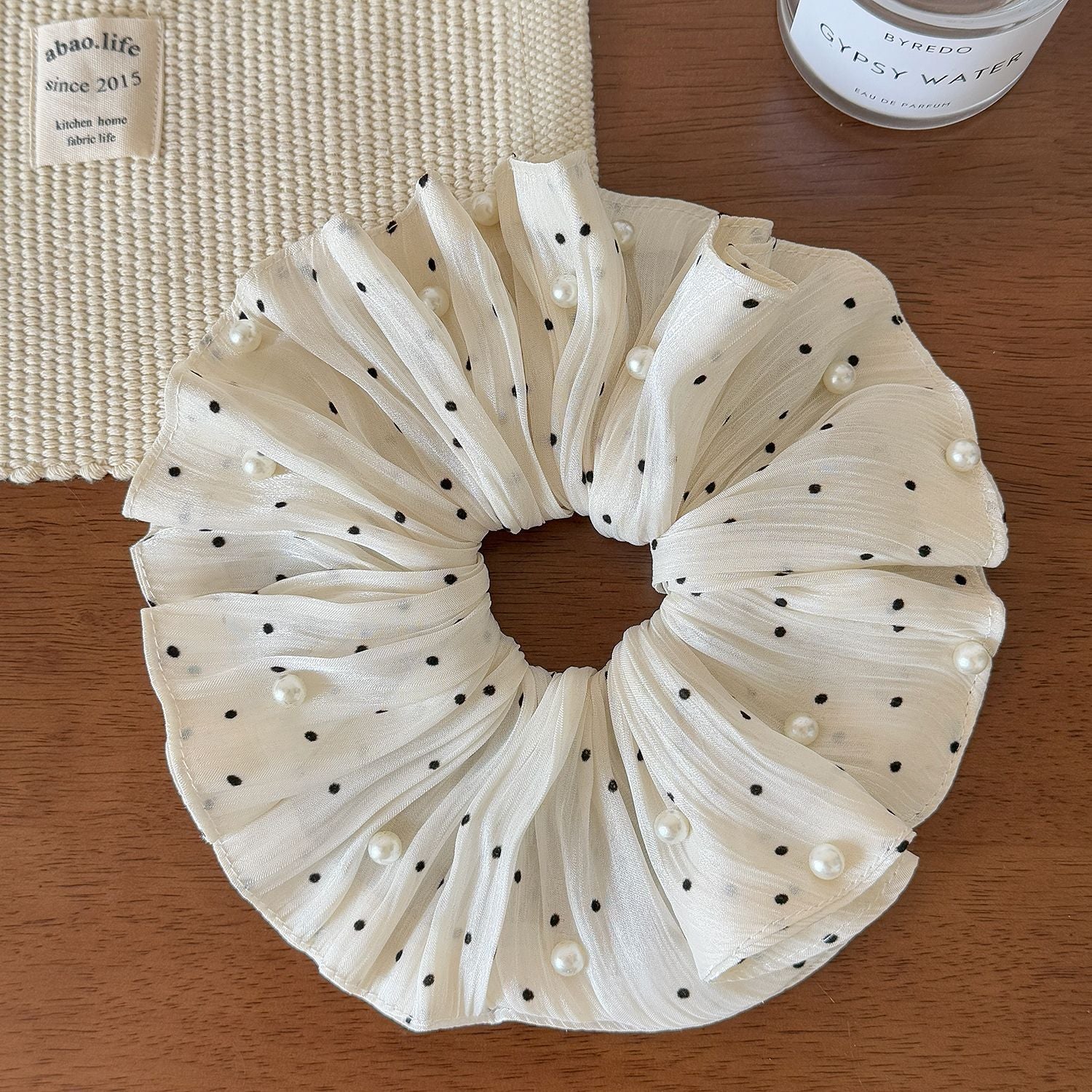 Crystal Polka Scrunchie