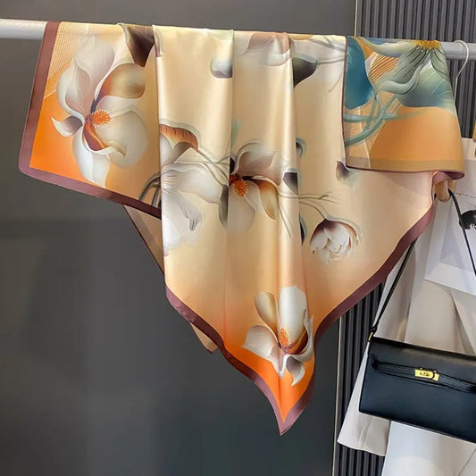 Glowt Double Sided Silk Scarf (90x90cms)