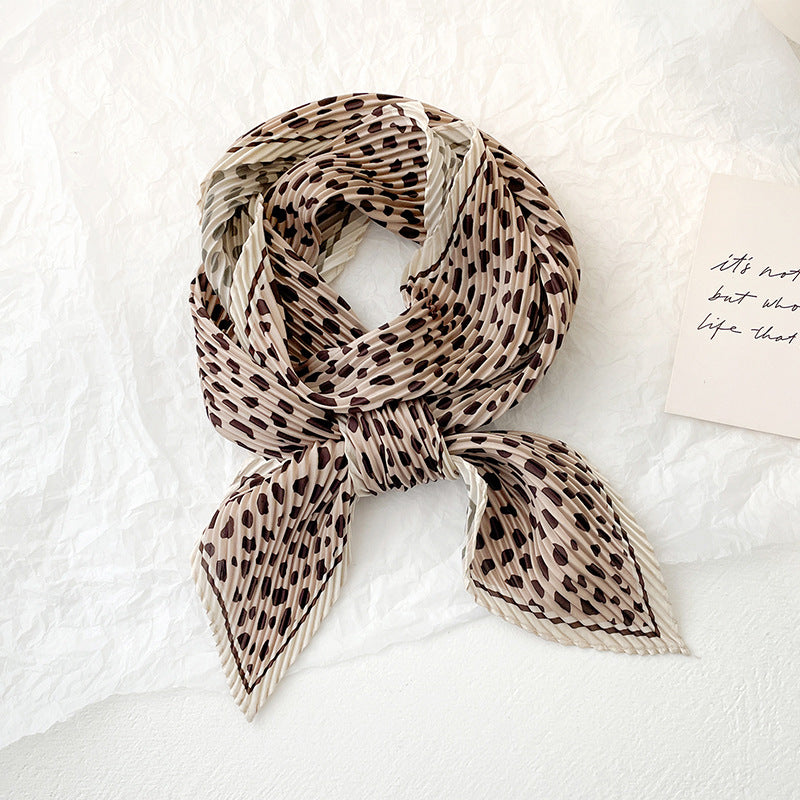 Wild Grace Crincle Silk Scarf (70x70cms)