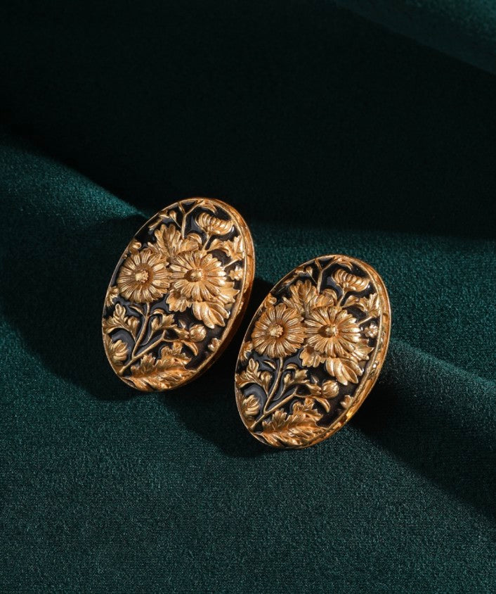 Sunflower Antique Earrings