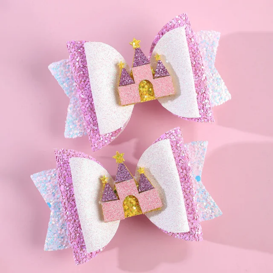 Castle Bow Kids Side Pin (Set Of 2)