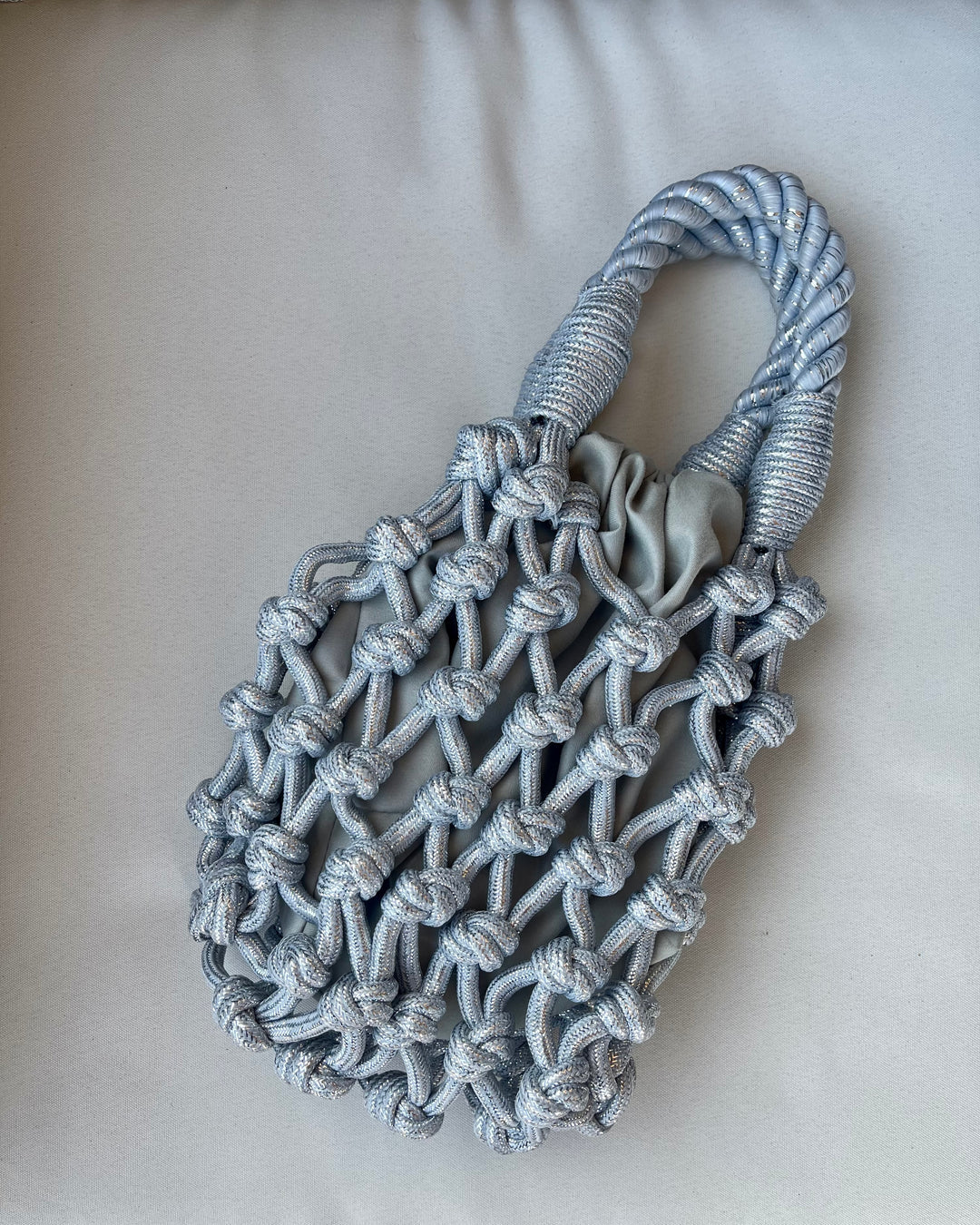 Twine Handbag (Silver)