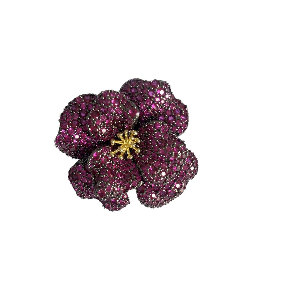 Garnella Zirconia Brooch