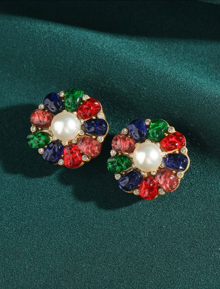 Festelle Flower Stud Earrings