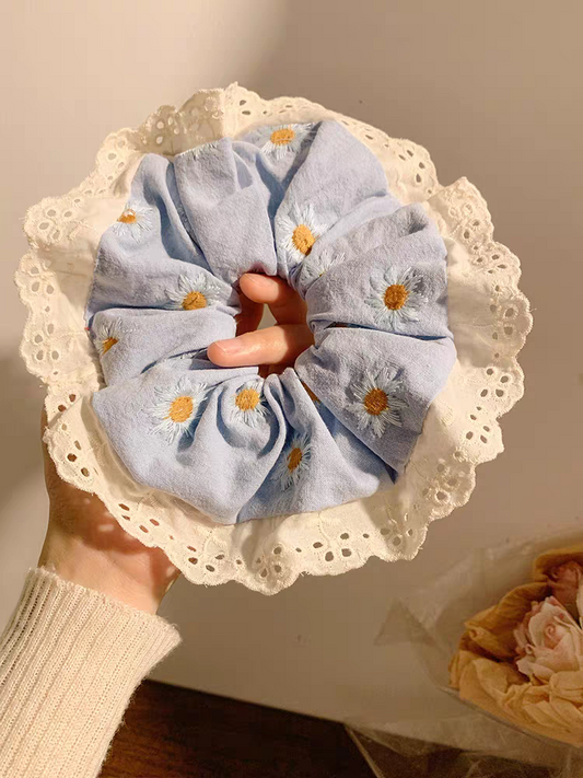 Sapphira Lace Scrunchie