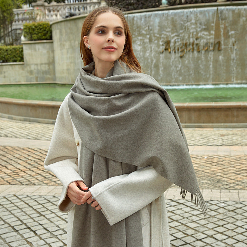 Seren Winter Shawl (Olive)