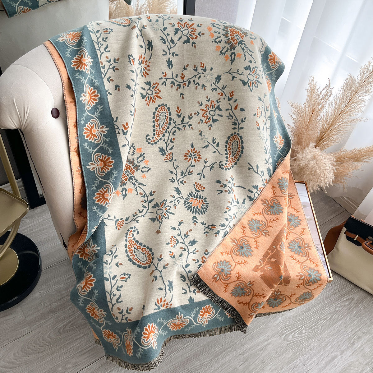 Rustic Grid Shawl