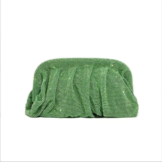 Cistella Rhinestone bag! (Green)
