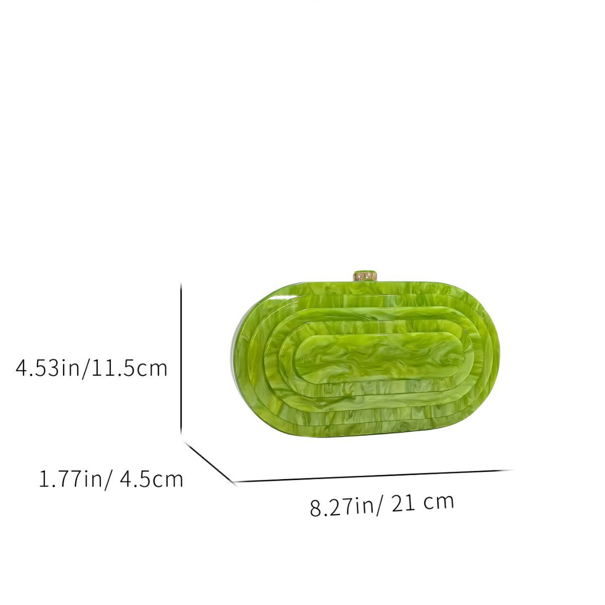 Zella Acrylic Evening Bag (Green)