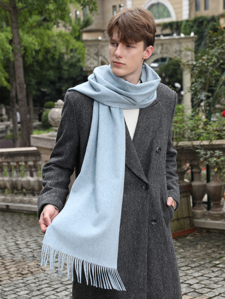 Henric Men's Shawl (Sky)