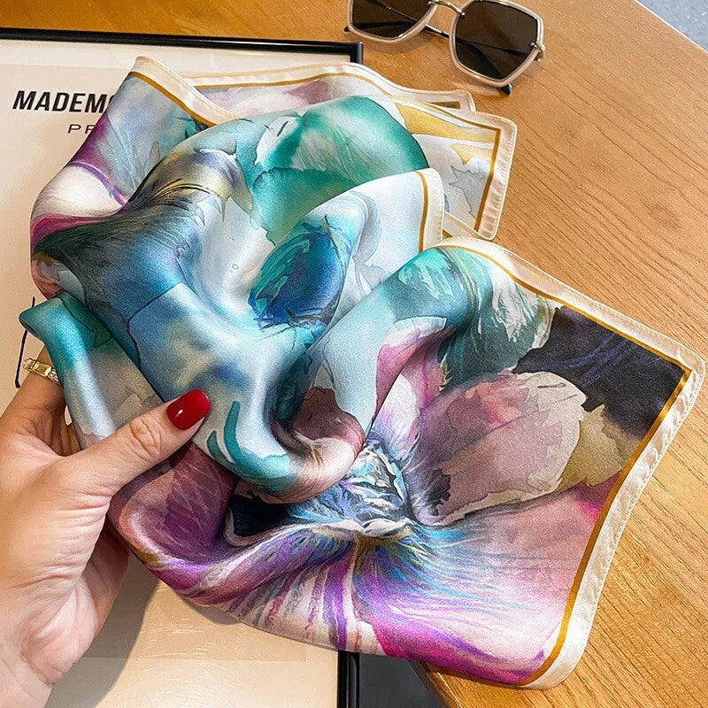 Dreamy Square 100% Silk Scarf