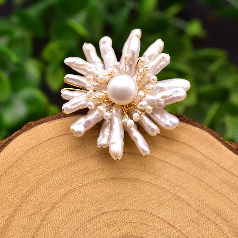 Rayna Real Pearl Brooch