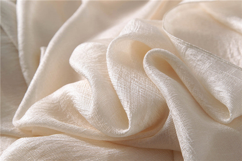 Off White Silk Linen stole