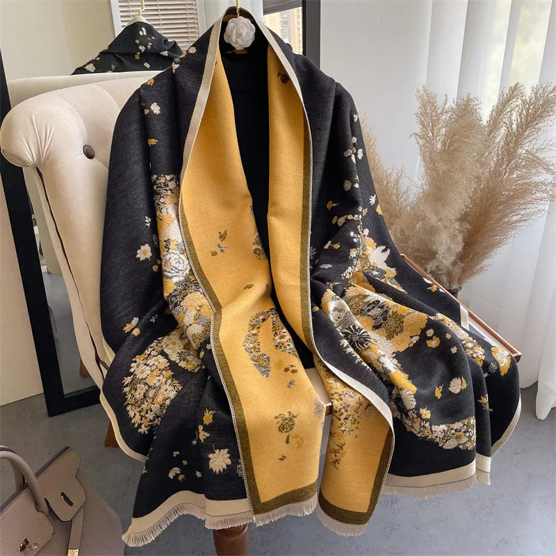 Midnight Glam Winter Shawl