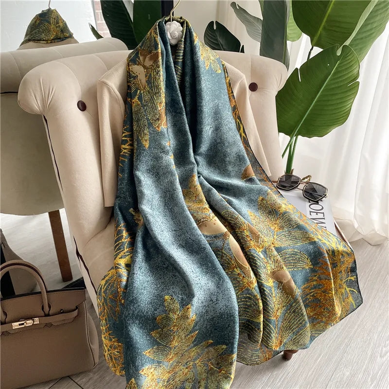 Forest Butterfly Silk Stole