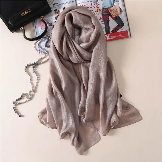 Copper Silk Linen stole