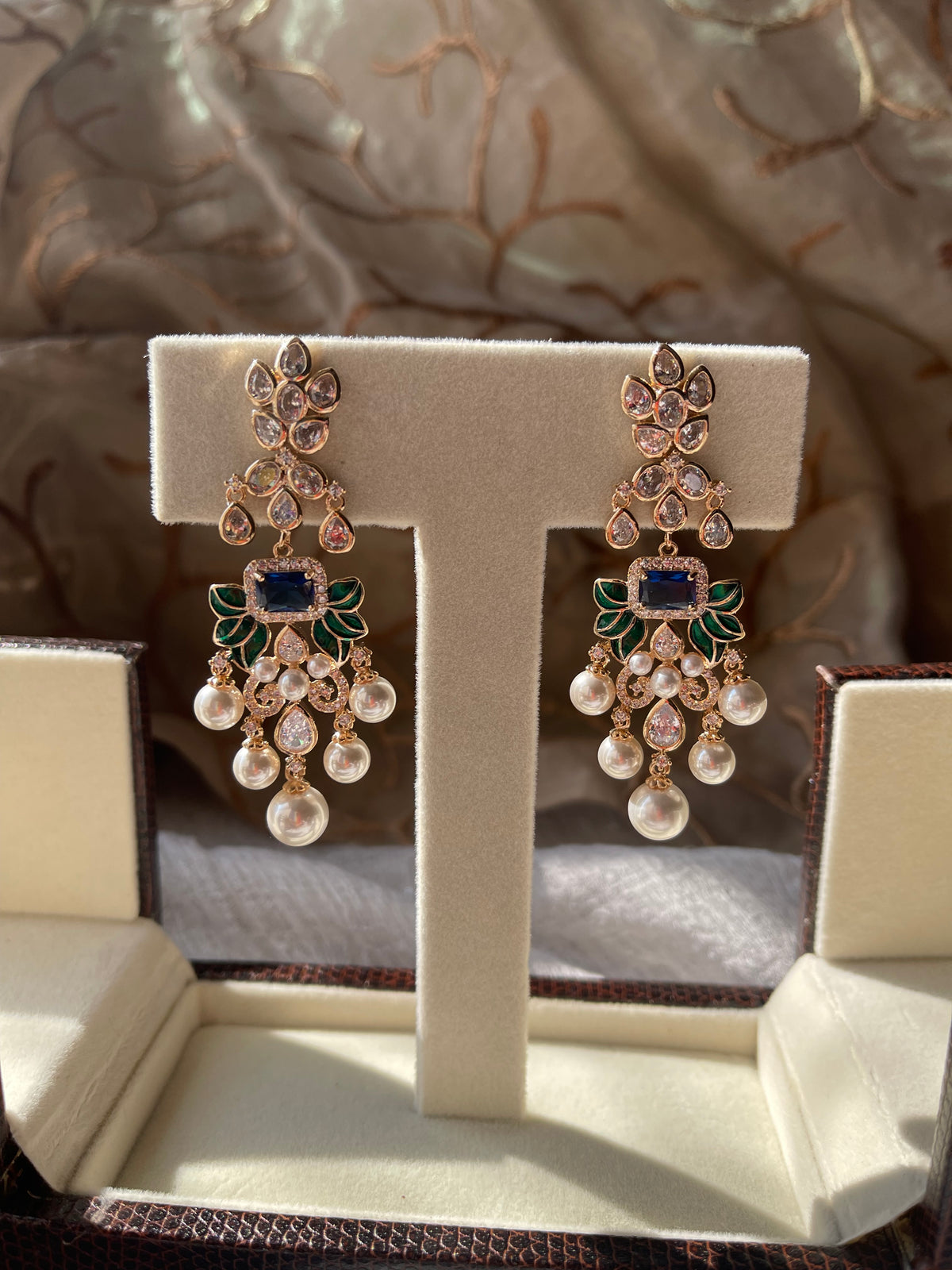Fusion Kundan Earrings
