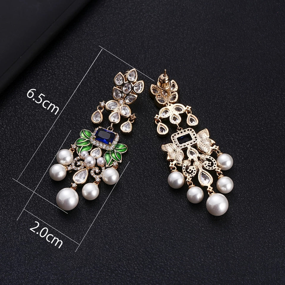 Fusion Kundan Earrings