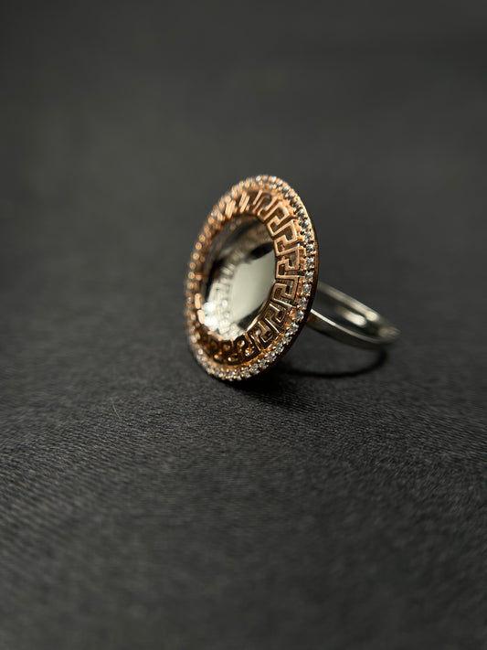 Mirror ball Silver Ring