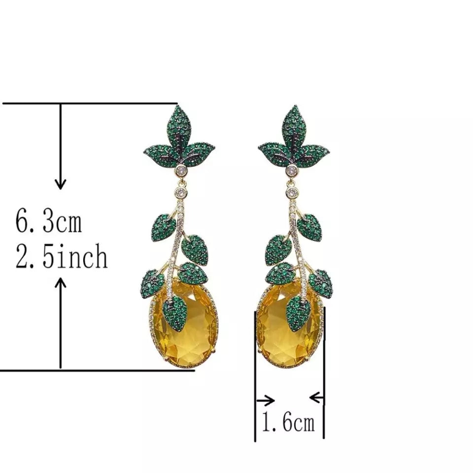 Yellow Arden Earrings