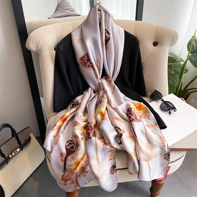 Golden Wood Silk Stole