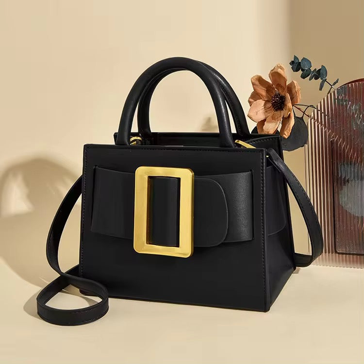 Mirelle Vegan Leather Handbag (Black)