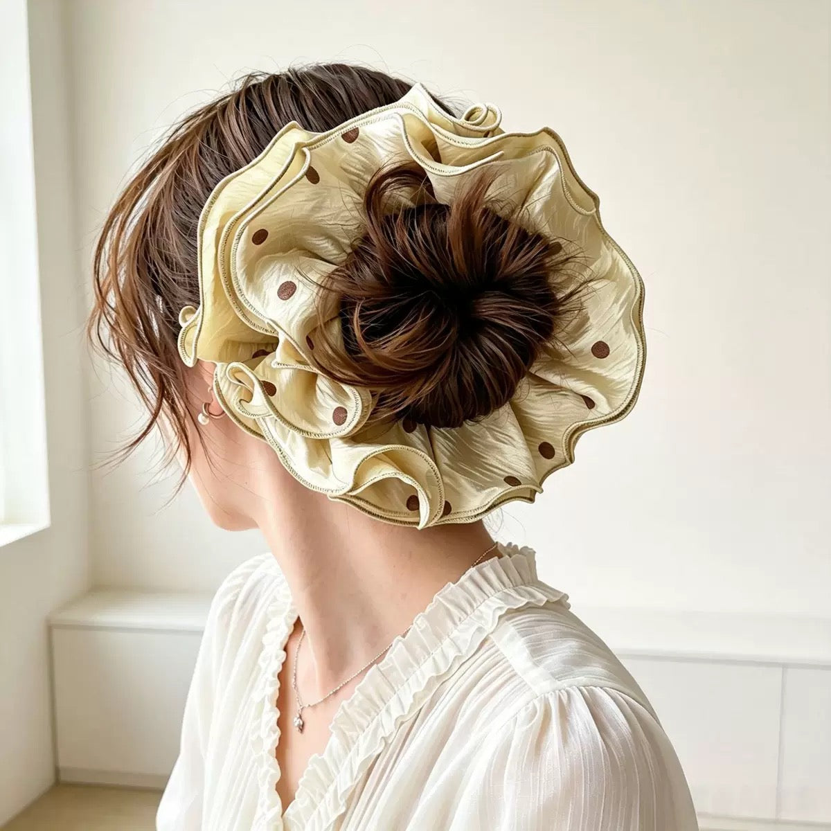 Satin Meadow Scrunchie