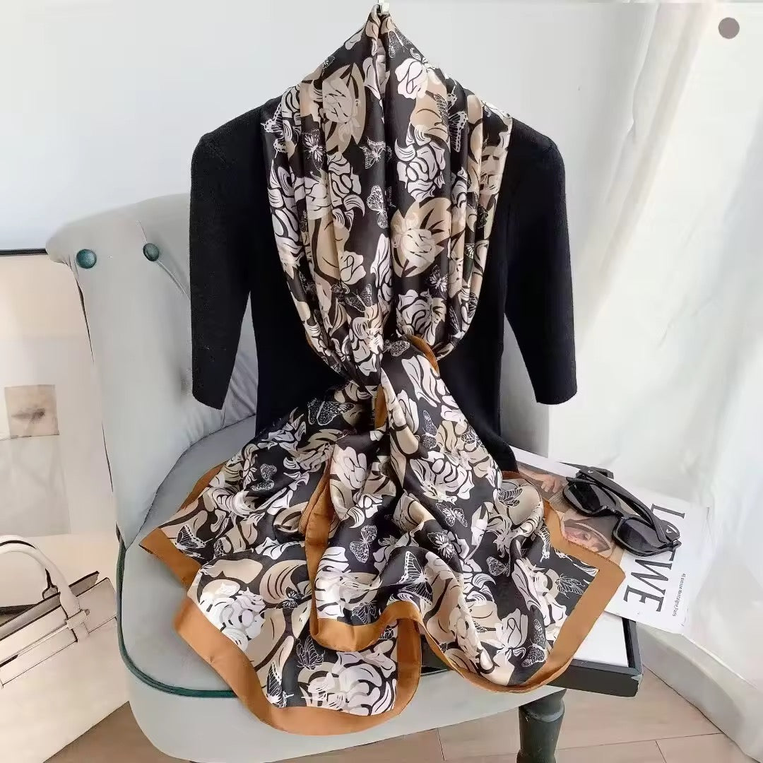 Midnight Granite silk stole