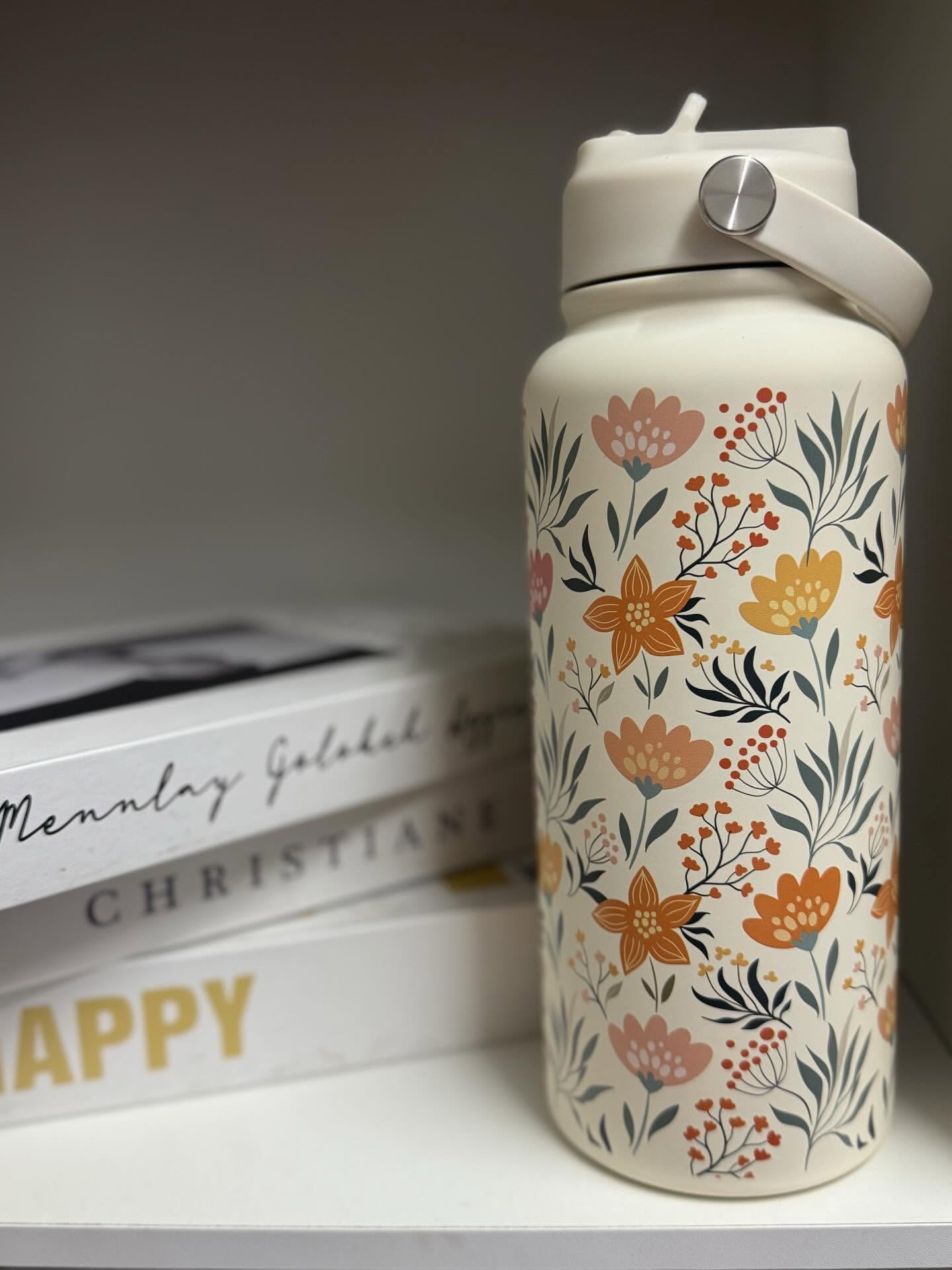 Sunelle Stainless Steel Bottle with Thermos Lid (1000ml)
