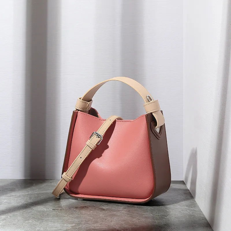 Jacob Genuine Leather Bag( Pink)