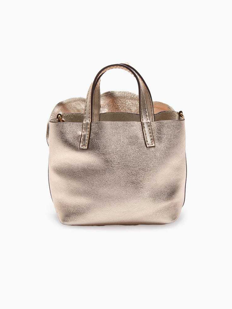 Taylor Vegan Leather Bag! (Gold)