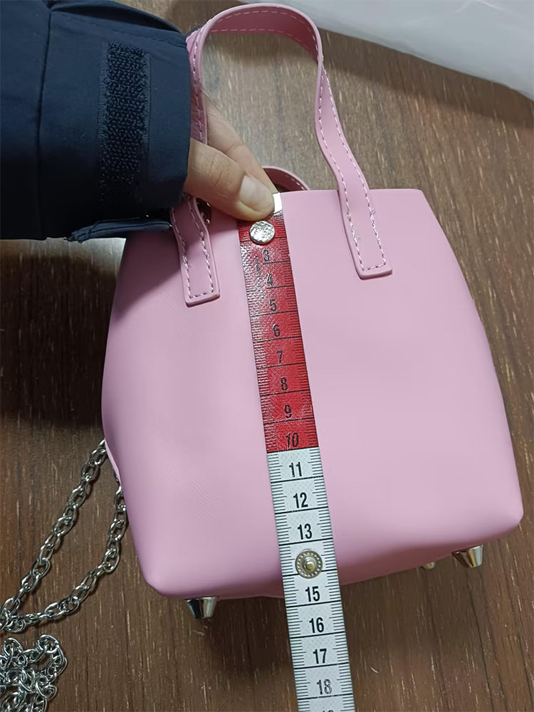 Taylor Vegan Leather Bag (Pink)