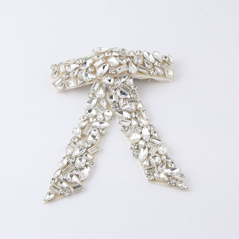 Bow Diamond Hair Clip