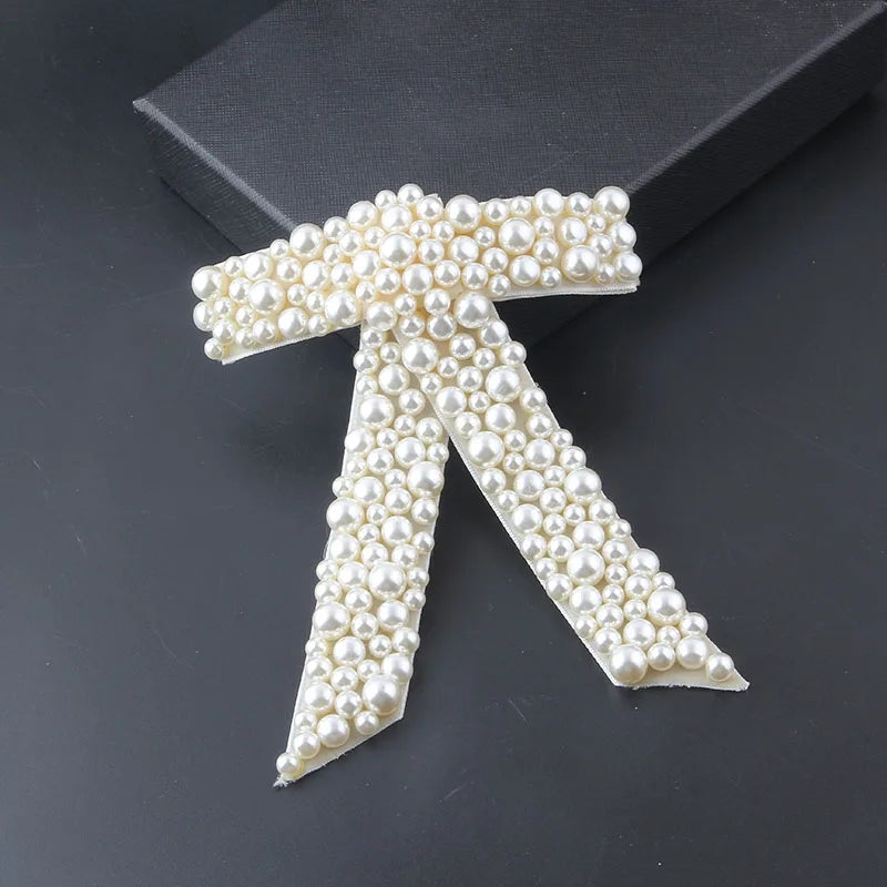 Bow Pearl Hair Clip