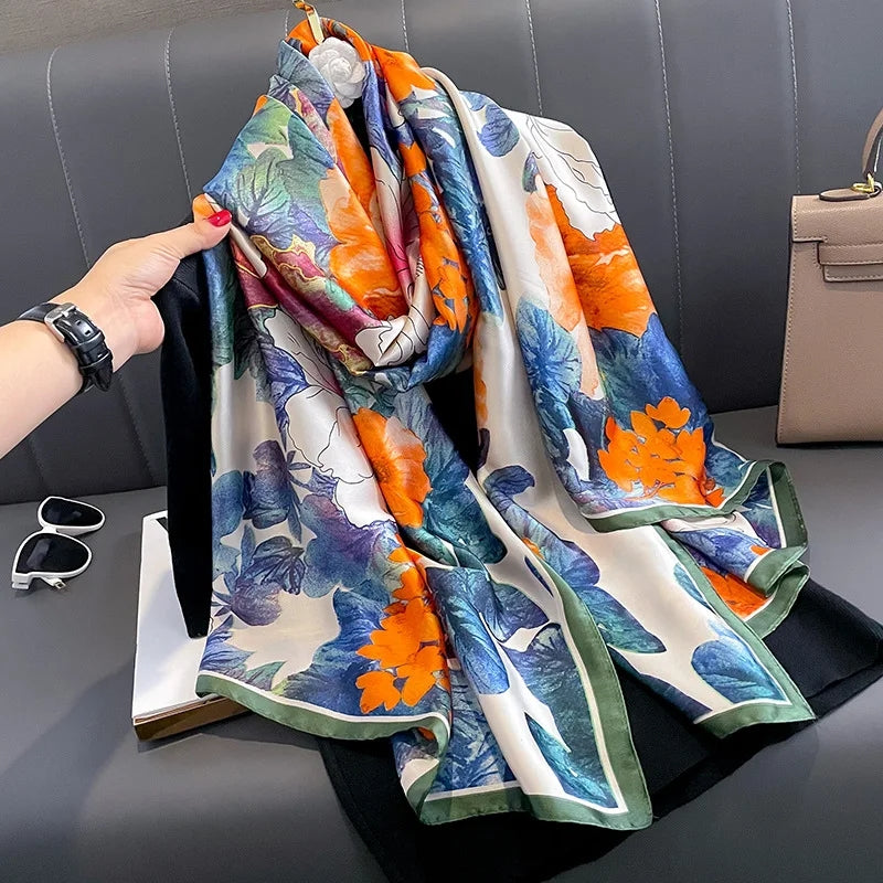 Citron Edge Silk Scarf