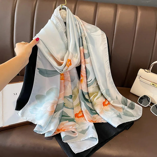 Winter Garden Silk Scarf