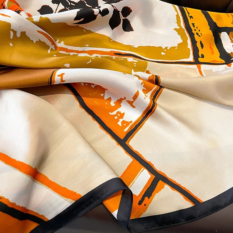 Leafy Luxe Silk Stole