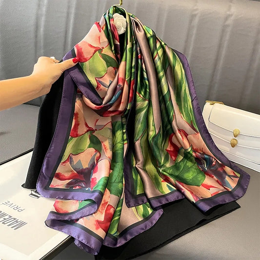 Rosette Silk Stole
