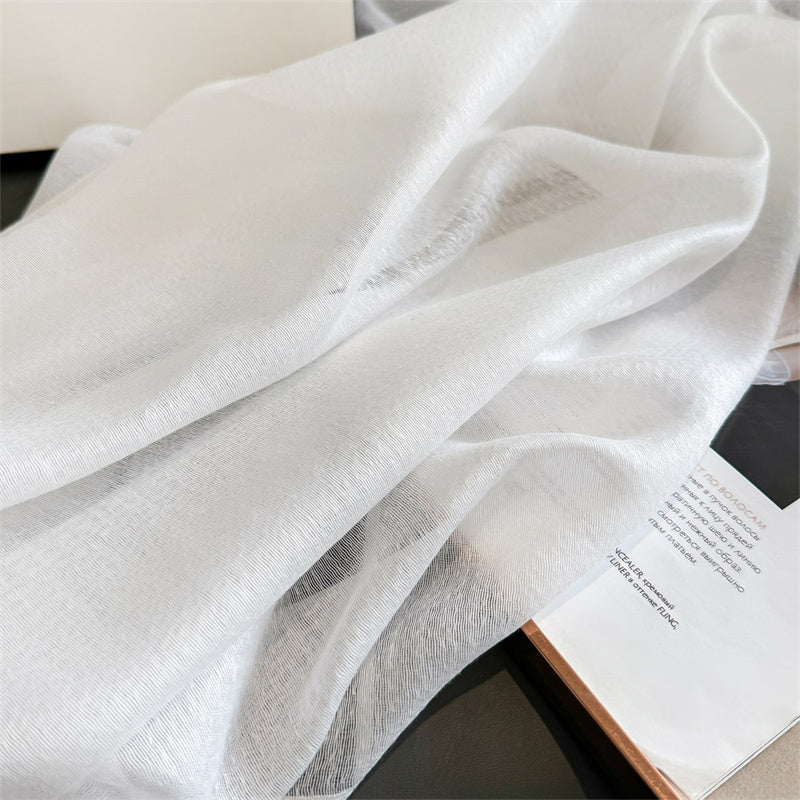 Patrician Snow Premium Embroidered Stole